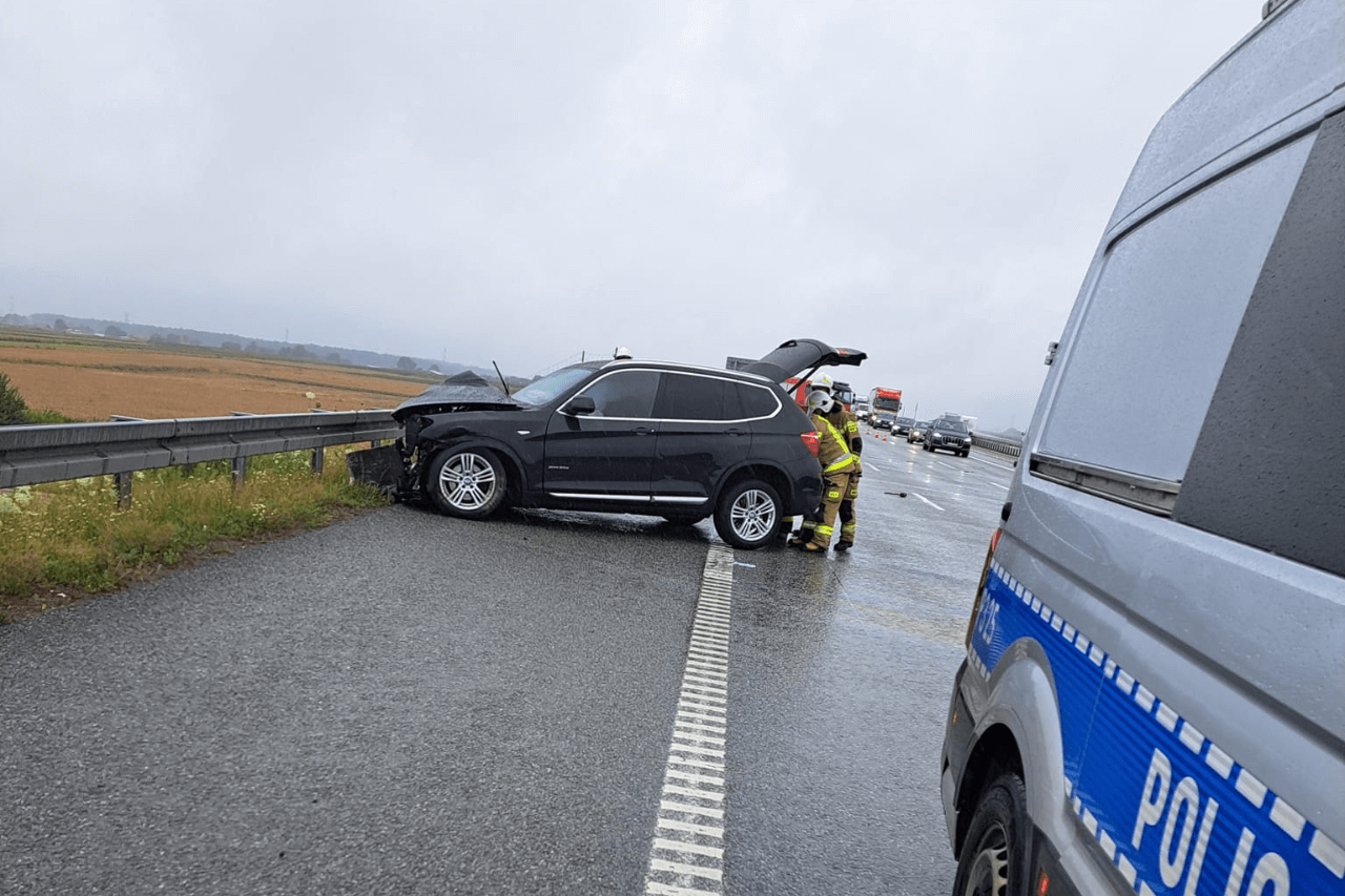 Wypadek na autostradzie A1