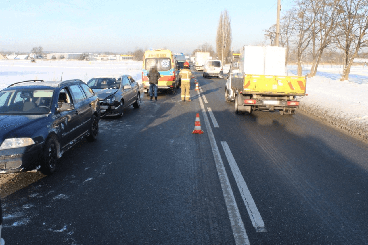 Zdarzenie drogowe w Tarnowskich Górach