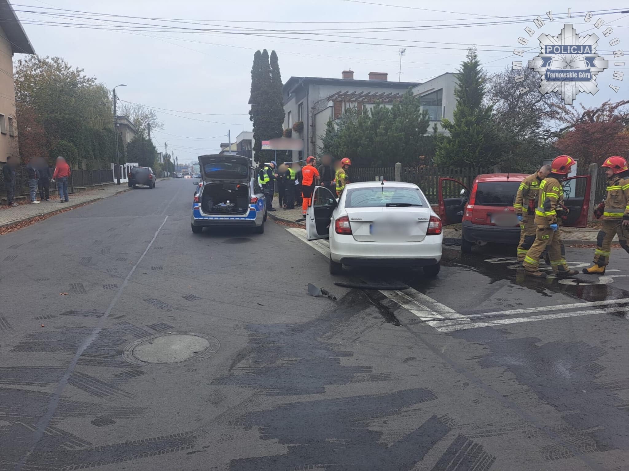 Zdarzenie drogowe w Tarnowskich Górach