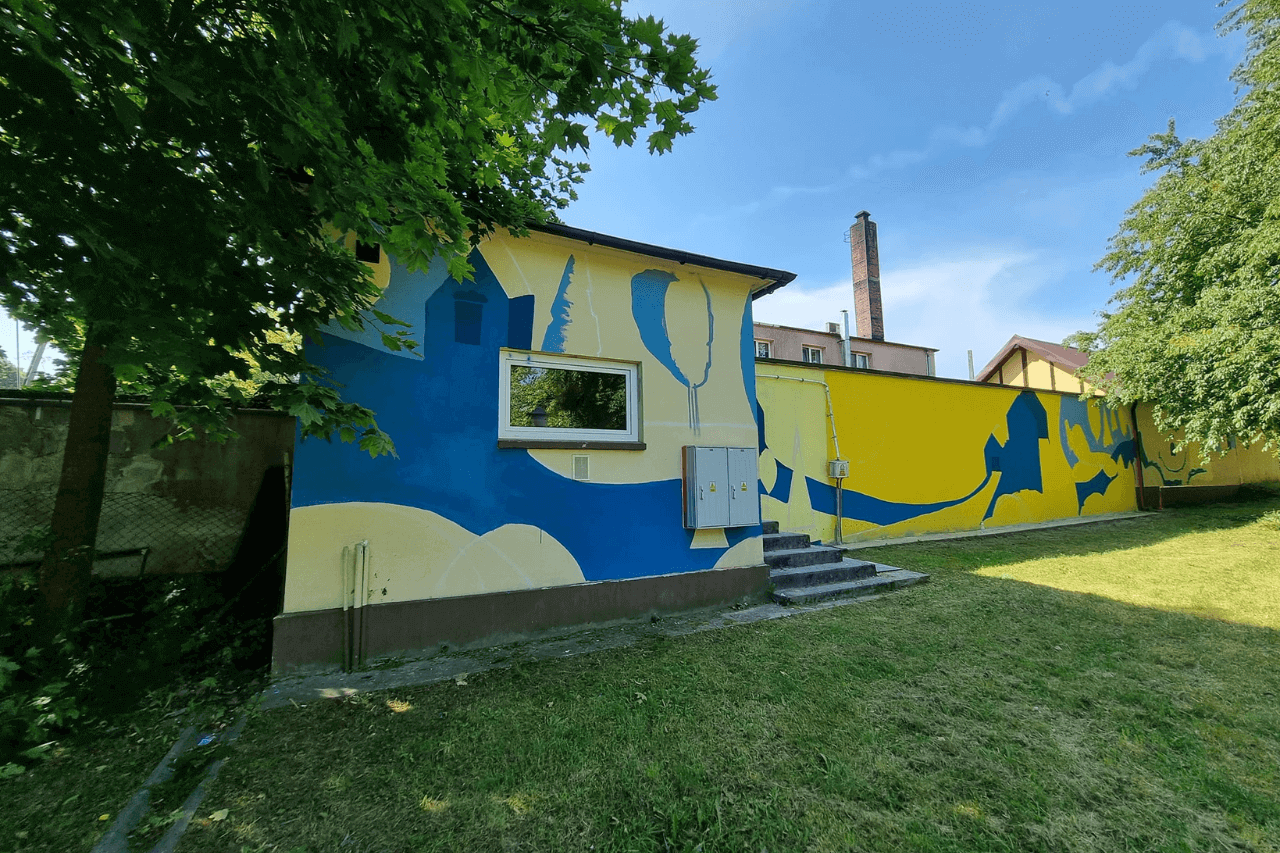 Mural w Krupskim Młynie