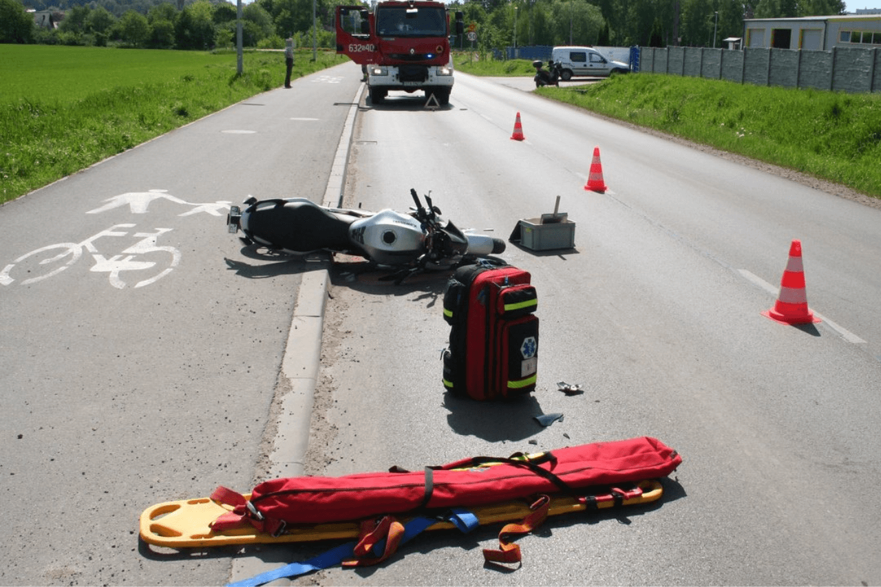 Kolizja motocykli w Radzionkowie