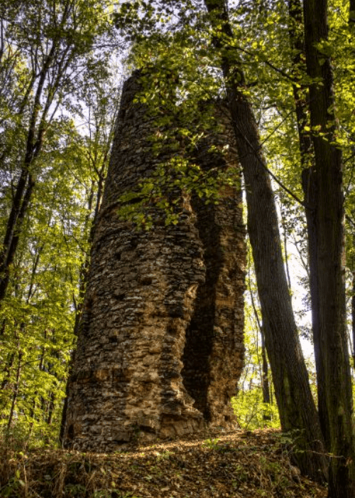 Romantyczne ruiny w Orzechu