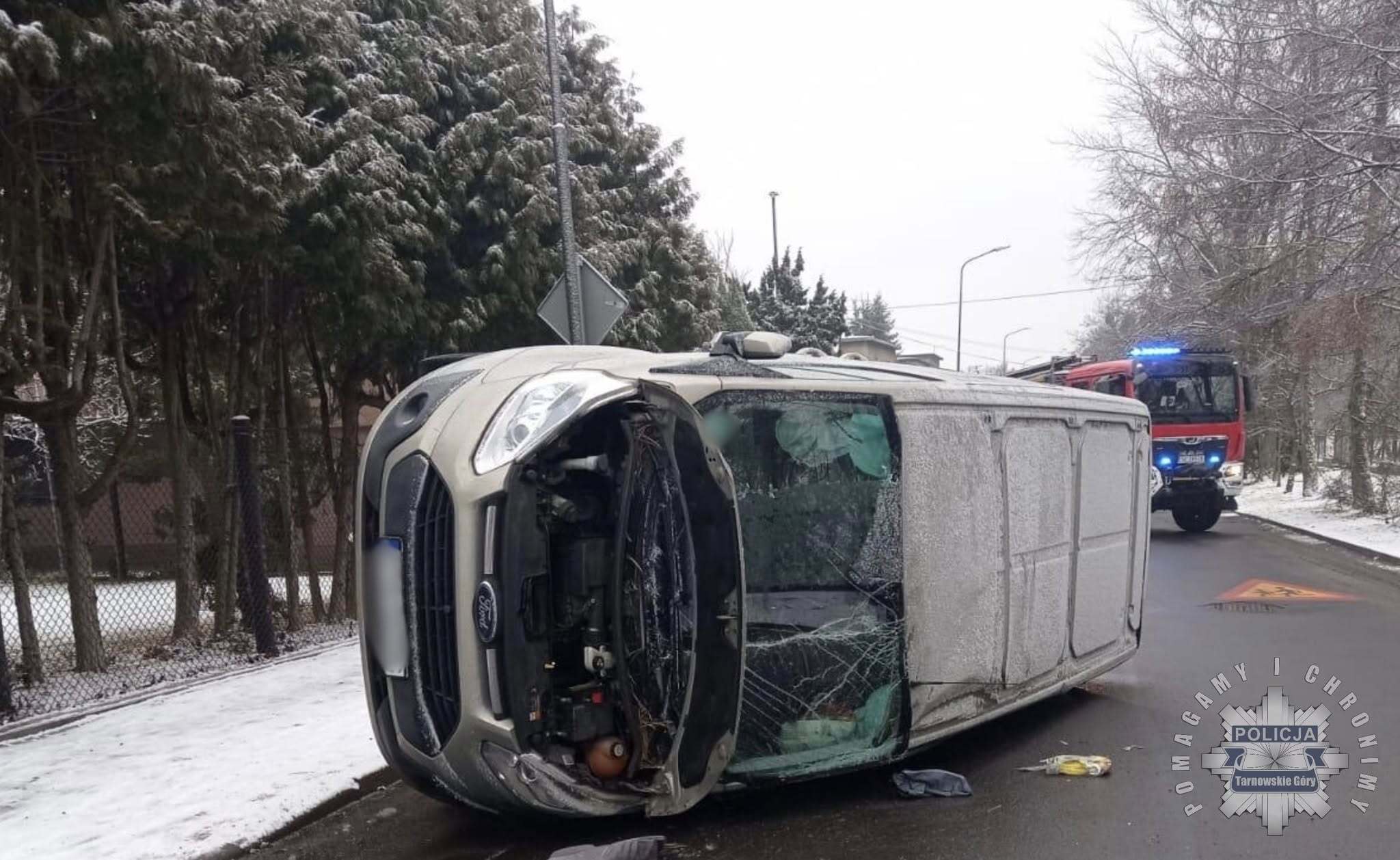 Kolizja w centrum Tarnowskich Gór