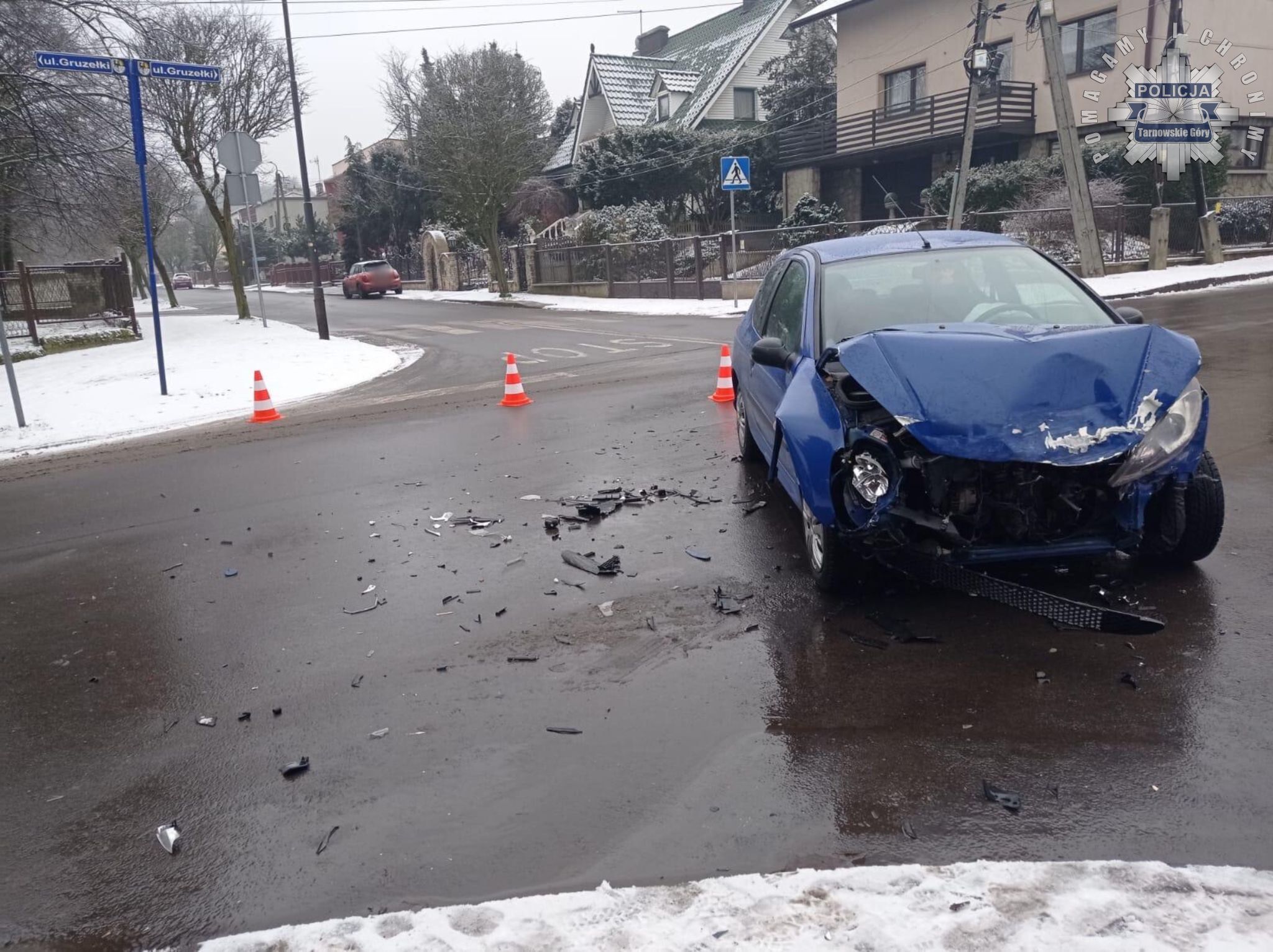 Kolizja w centrum Tarnowskich Gór