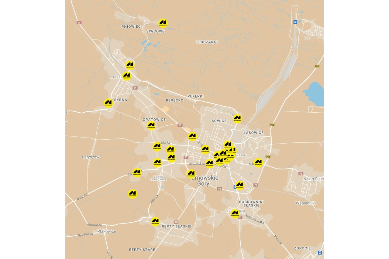 Metrorower w Tarnowskich Górach