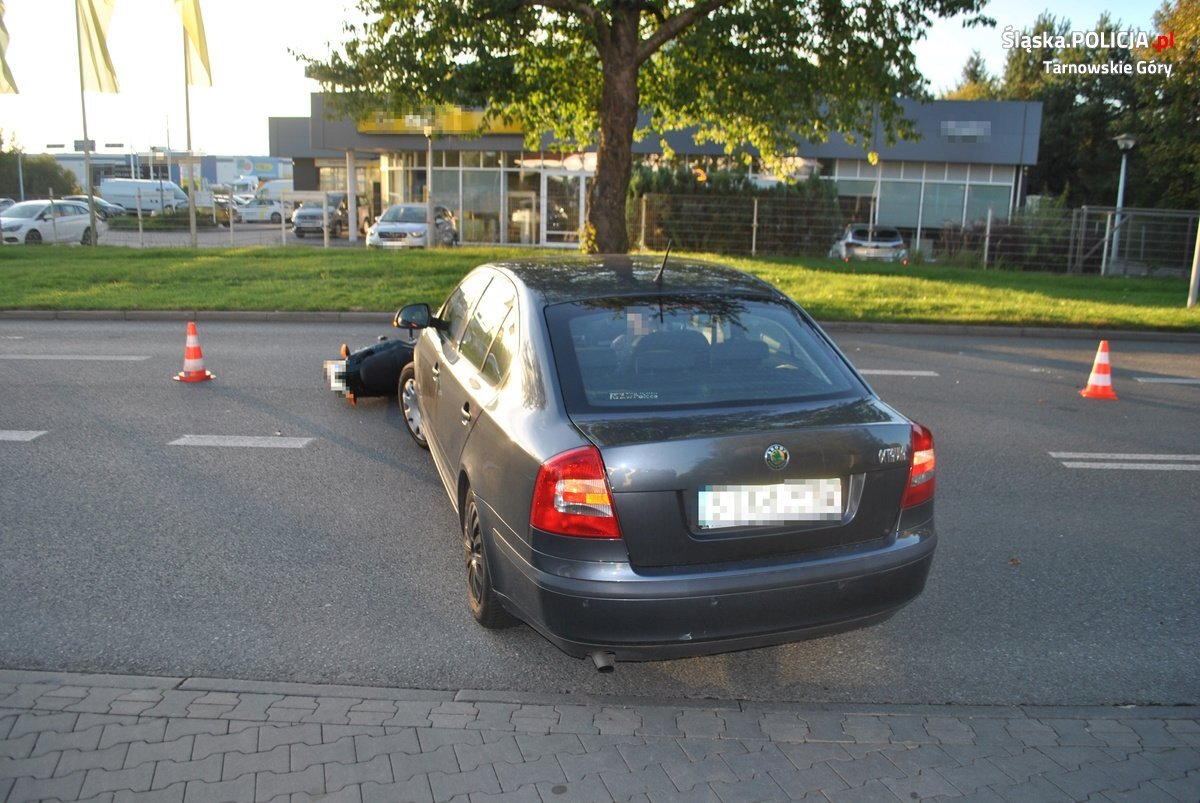 Wypadek na ul. Gliwickiej w Tarnowskich Górach